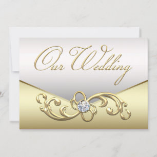 Élégant Faire-part de mariage de torsion diamant o