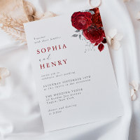 Élégant Faire-part de mariage en fleur d'araignée