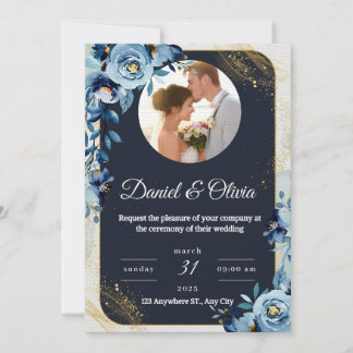 🌸 Élégant Faire-part de mariage Floral 🌸