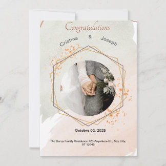 Élégant Faire-part de mariage Floral | Personnalis