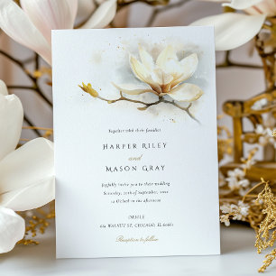 Élégant Faire-part de mariage Magnolia