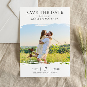 Élégant Faire-Part de Mariage Moderne avec Photo