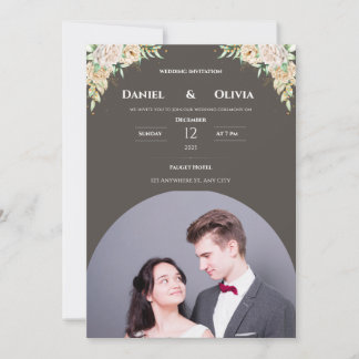 Élégant Faire-part de mariage photo