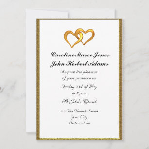 Élégant Faire-part de mariage simple blanc