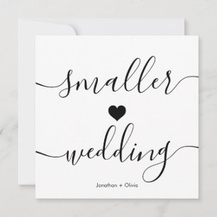 Élégant faire-part de mariage simplifié