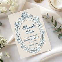 Élégant Faire-Part de Rappel de Date de Mariage Sc