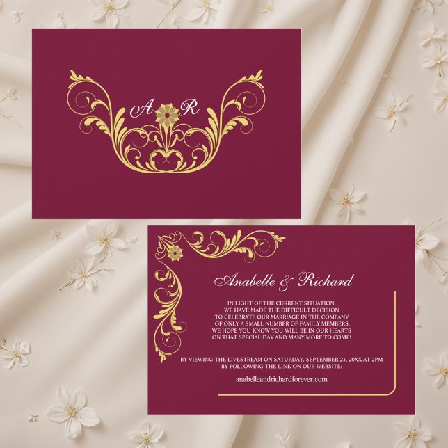 Élégant Faire-part Mariage victorien (Créateur téléchargé)