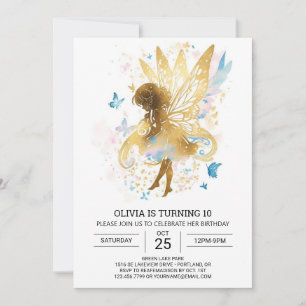 Elegant Fairycore Birthday Bliss Invitation