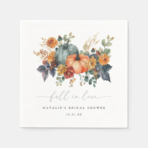 Elegant Fall Bridal Shower Napkin