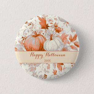 Elegant Fall Chinoiserie Halloween  2 Inch Round Button