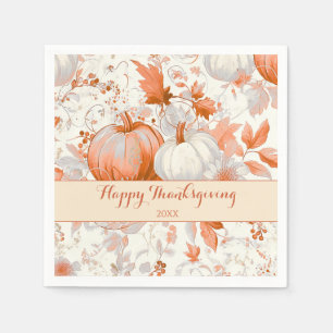 Elegant Fall Chinoiserie Thanksgiving Napkin