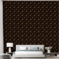 Elegant Fall Dachshund Pattern: Autumn Blooms