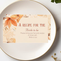  Elegant fall Enclosure Card