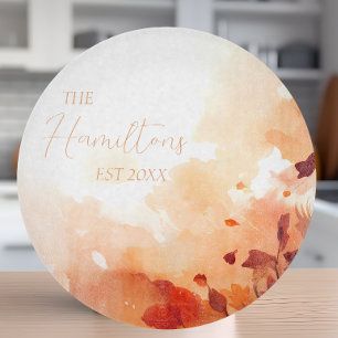 Elegant Fall Foliage Custom Cutting Board