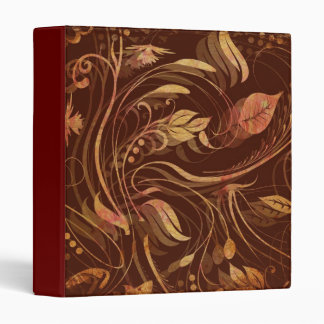 Elegant Fall Leaves 3 Binder