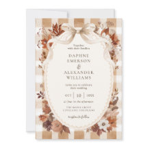 Elegant Fall Leaves Autumn Wedding