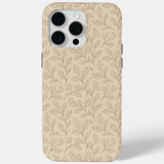 Elegant Fall Leaves | Boho Minimalist Farmhouse Case-Mate iPhone Case (Back)