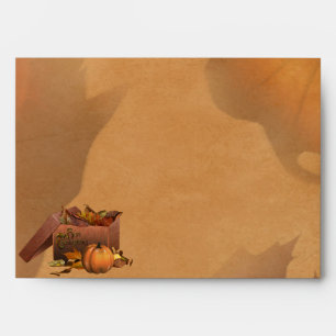 Elegant Fall Leaves Thanksgiving Envelopes