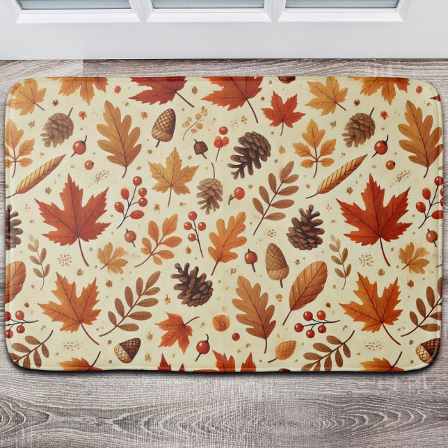 Elegant Fall Pattern Bath Mat (Creator Uploaded)