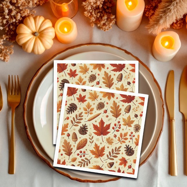 Elegant Fall Pattern Napkin (Creator Uploaded)