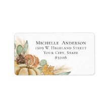 Elegant Fall Pumpkin Dried Botanical Leaves 
