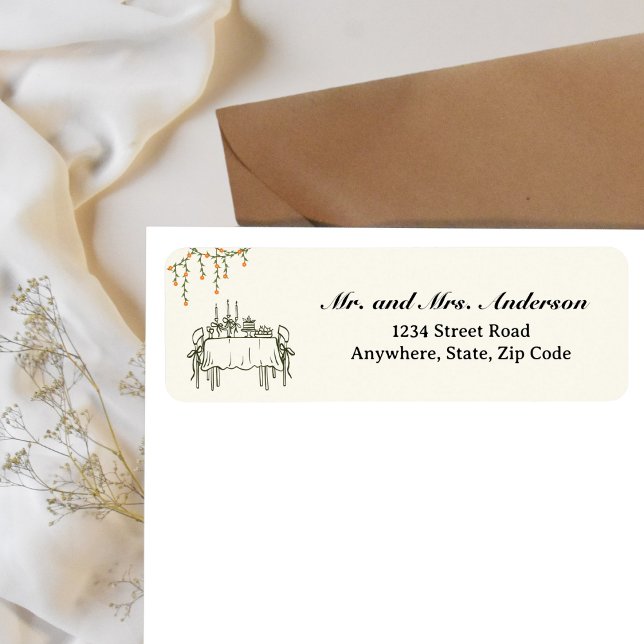 Elegant Fall Thanksgiving Return Address (Creator Uploaded)