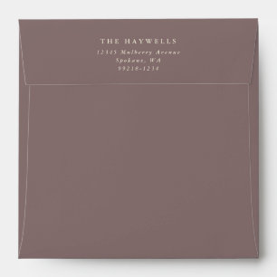 Elegant Fall/Thanksgiving Wreath Return Address Envelope