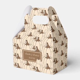 Elegant Fall Wedding Creamy Pumpkins Favour Box