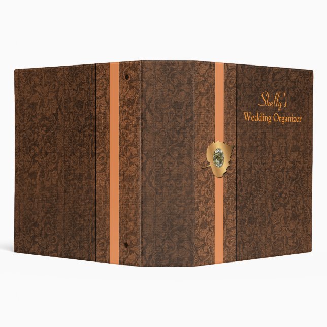 Elegant Fall Wedding Organizer Binder (Background)