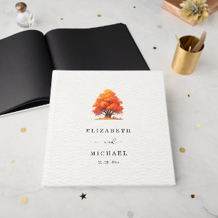 Elegant Fall Wedding Rustic Autumn Tree Wedding Guest Book