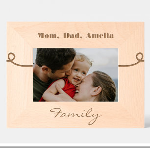 Elegant Family Name Custom Wood Frames 
