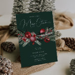 Elegant Family or Office Christmas Day Party Green Invitation<br><div class="desc">Elegant Family or Office Christmas Day Party Green Invitation

See matching collection in Niche and Nest Store</div>