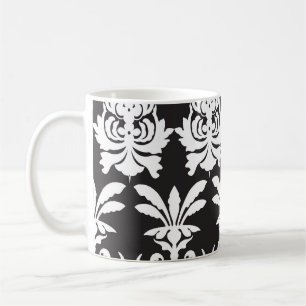 Elegant Fan Motifs in Golden Art Deco. Coffee Mug