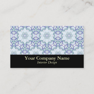 Elegant Fancy Pattern Custom Business Cards