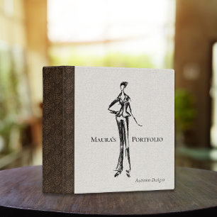 Elegant Fashion Designer Portfolio Album Binder