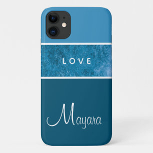 Elegant Fashion Navy Blue Phone Case for Girls