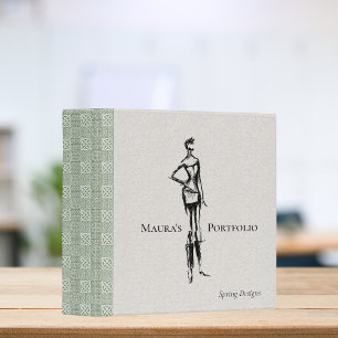 Elegant Fashion Portfolio Spring Album Binder