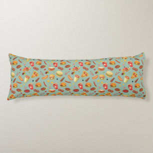 Elegant Fast Food Pattern Body Pillow