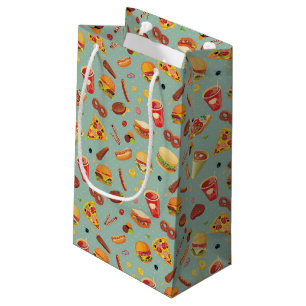 Elegant Fast Food Pattern Small Gift Bag