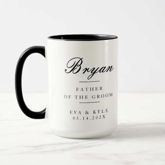 Elegant Father of the Groom Mug (Left)