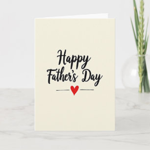 Elegant Fathers Day Note Card