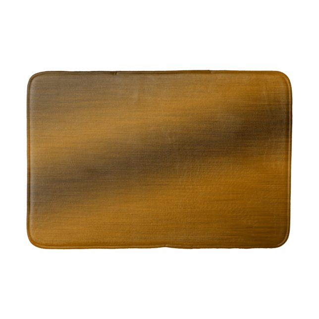 Elegant Faux Brushed Bronze Bath Mat (Front)