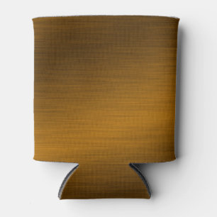 Elegant Faux Brushed Bronze Can Cooler