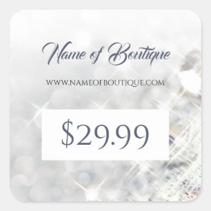 Elegant FAUX Diamond Glitter Sparkle Price Tags
