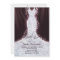 Elegant Faux Glitter Dress Bridal Shower Invite