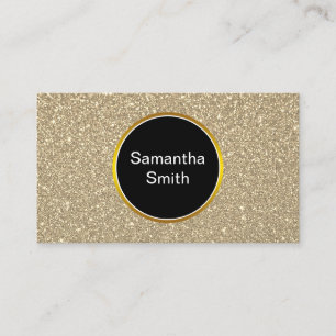 Elegant Faux Glitter Gold Event Planner Business Card