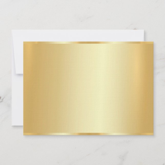 Elégant Faux Gold Blank Modèle Lin Luxueux (Devant)