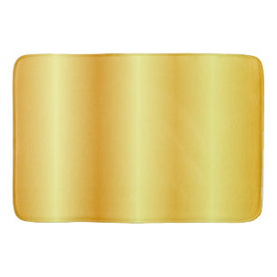 Elegant Faux Gold Custom Trendy Template Bath Mat