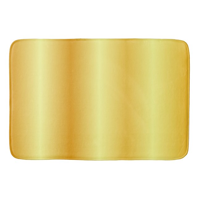 Elegant Faux Gold Custom Trendy Template Bath Mat (Front)