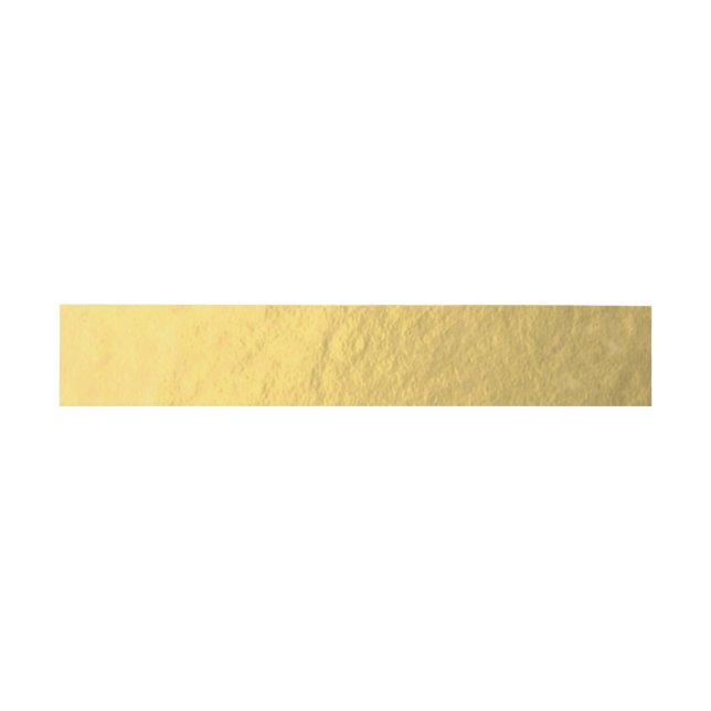 Elegant Faux Gold Foil Invitation Belly Band (Flat)